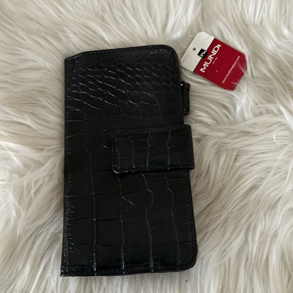 Mundi | Crocodile Tab Wallet NWT